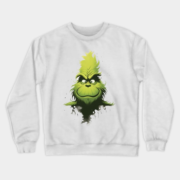 grinch Crewneck Sweatshirt by piratesnow